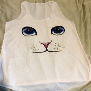 Women’s tank with cat face